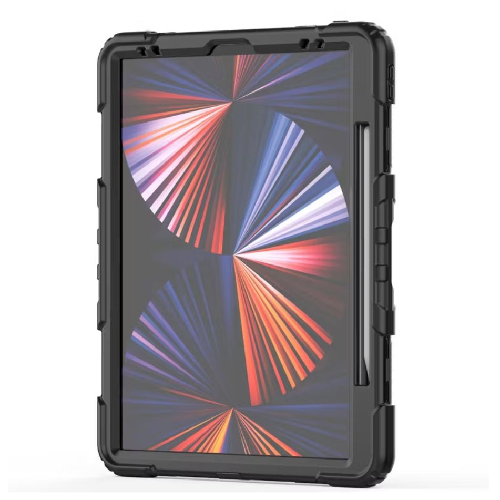 Green Lion Trio Shield iPad Case For iPad 10.2" - Black