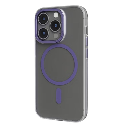 Levelo Clear MagSafe Glory Back Case For iPhone 14 Pro Matte Purple