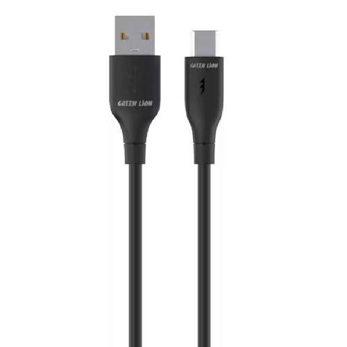 Green Lion USB-A TO USB-C PVC Cable 30 CM - Black