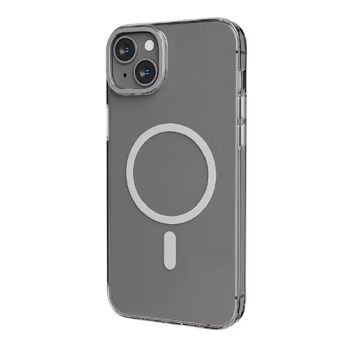Levelo MagSafe Sensa Clear Back Case For iPhone 14 Plus - Clear or Silver