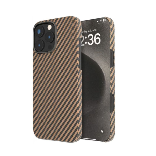 Levelo Sergei 1500D Aramid Fiber Case For iPhone 16 Pro - Desert Rose