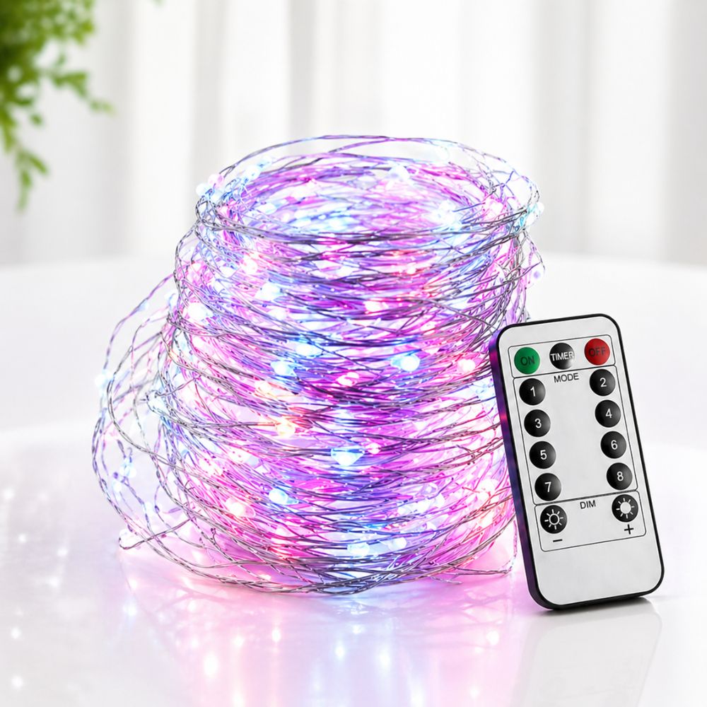 Remote-controlled LED Curtain Lights