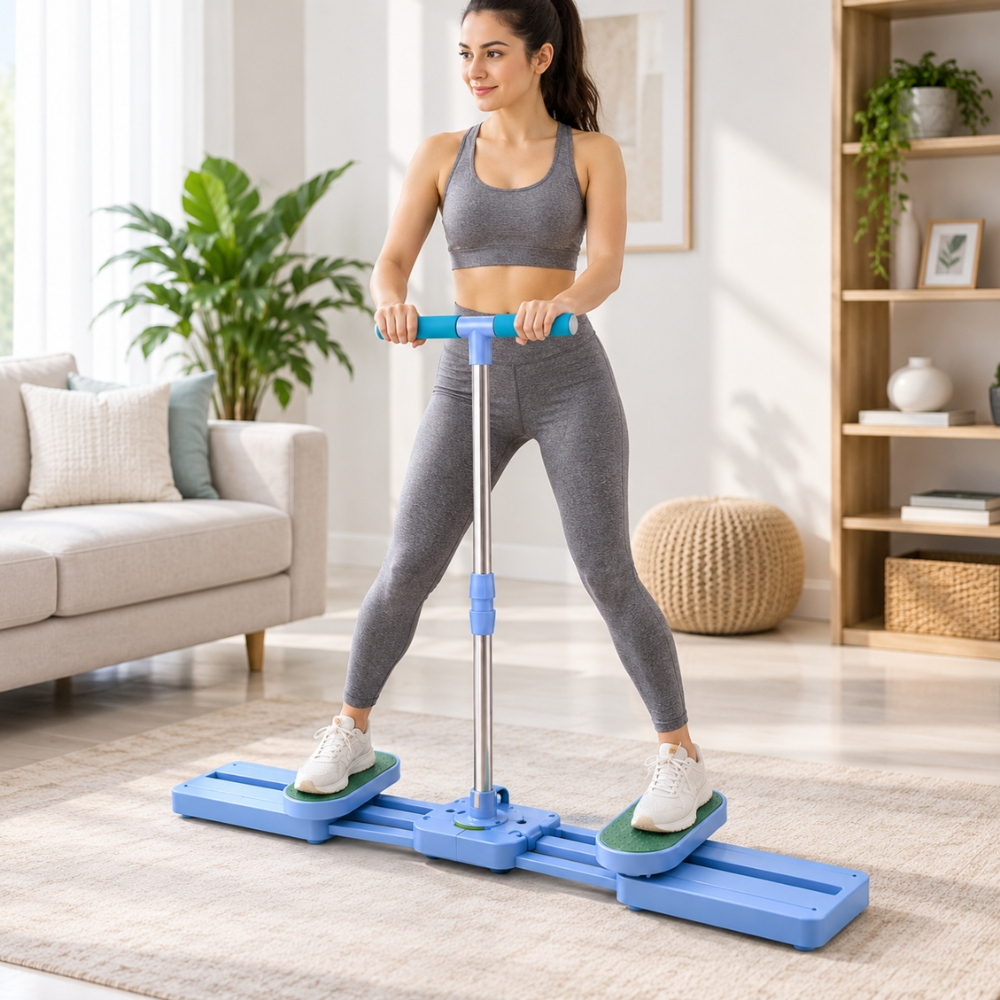 Leg Trainer – Foldable Ski Exercise Machine for Leg, Waist & Lower Body Workout at Home