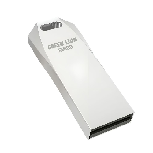 USB Flash Drive 128GB – Portable Pendrive Green Lion