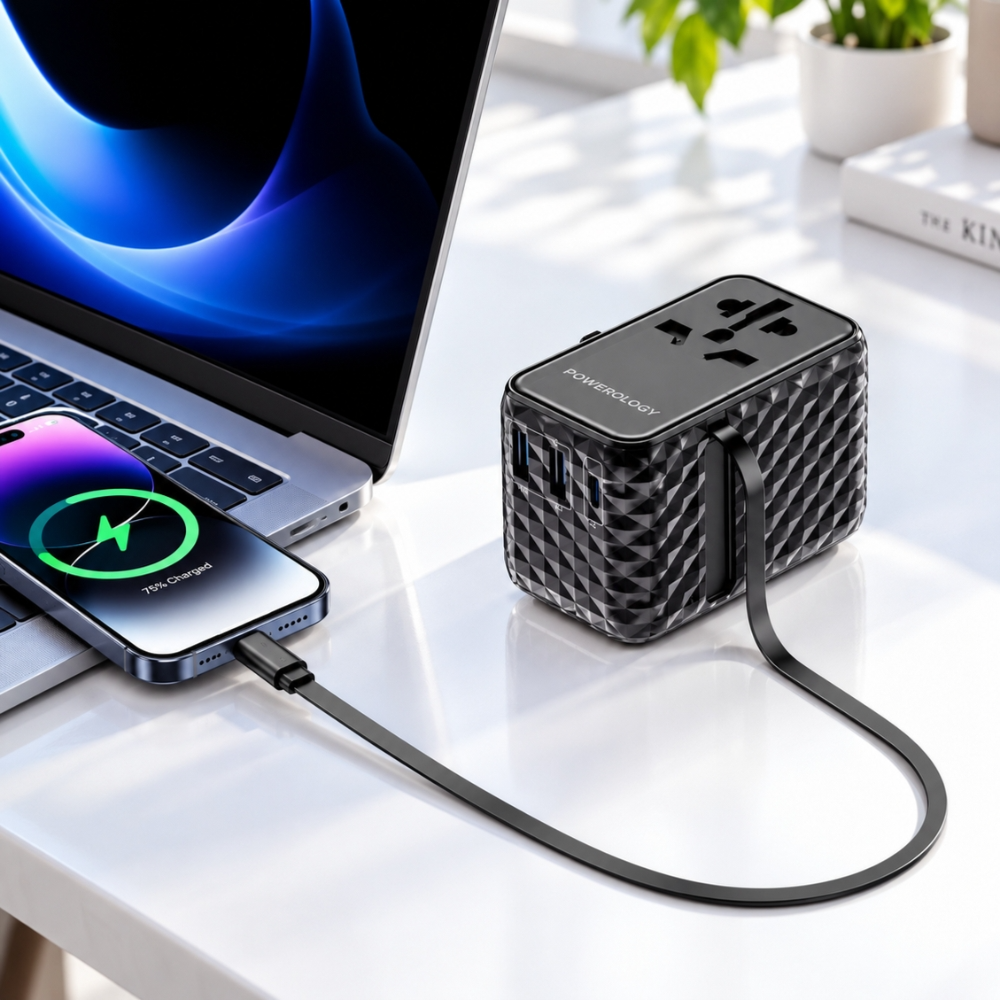 Universal Travel Charger & Travel Adapter – GaN Fast Charger Powerology