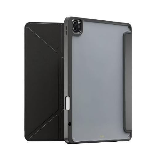 Levelo Conver Clear Back Hybrid iPad Pro 13" 2024 Case-Black