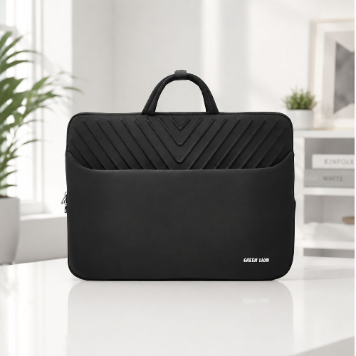 Green Lion Orbit Sleeve Laptop Bag for 16-Inch Laptop – Black Protective Sleeve