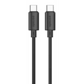 Porodo Blue 60W PD Type C to C PVC Cable 1.2M - Black