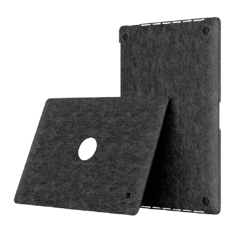 Levelo Gevena Leather Macbook Pro 15" Cover-Black
