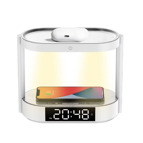 Porodo Table Lamp Wireless Charger & Clock