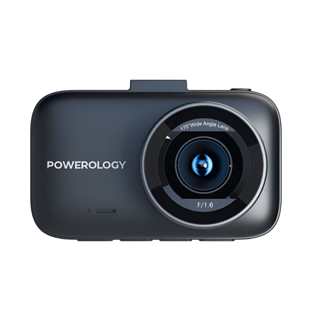 Powerology Dash Camera Ultra _X000D_ with High Utility Built-in Sensors 4K - Black