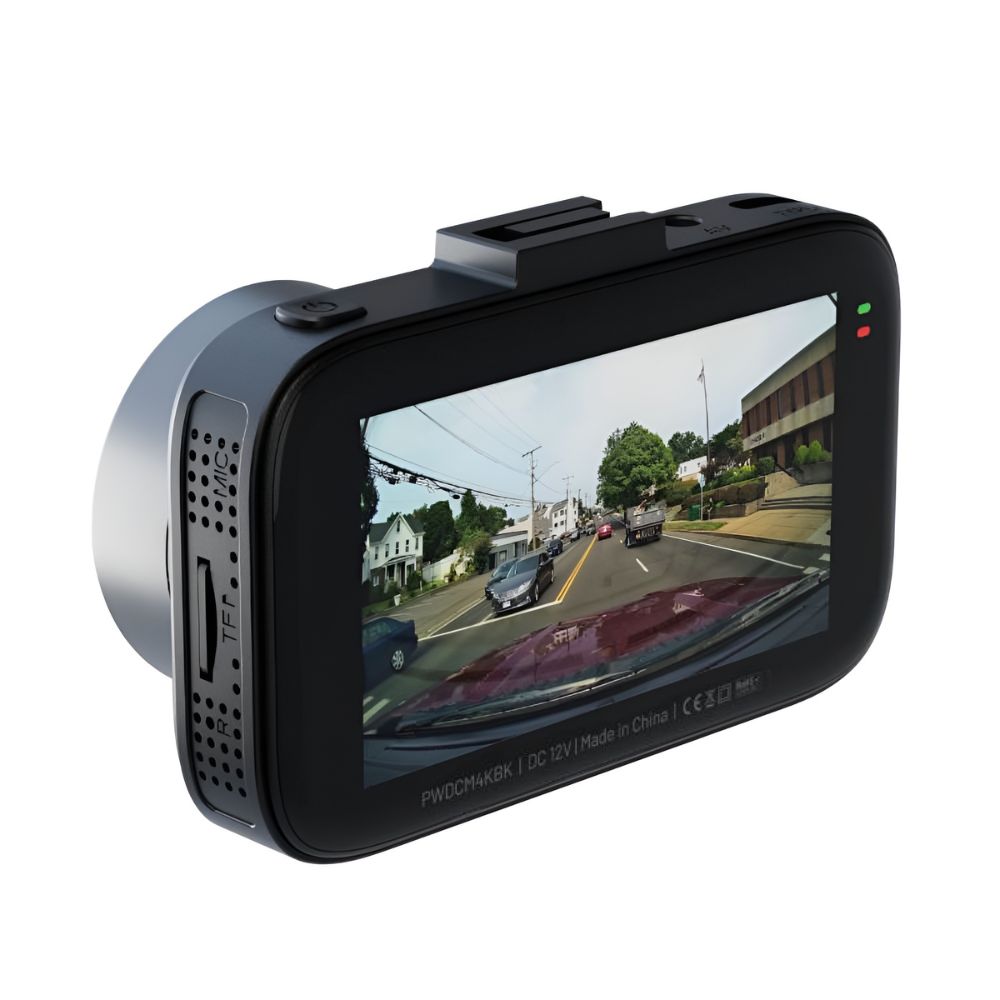 Powerology Dash Camera Ultra _X000D_ with High Utility Built-in Sensors 4K - Black