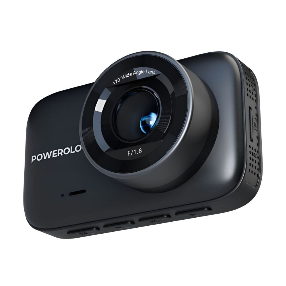 Powerology Dash Camera Ultra _X000D_ with High Utility Built-in Sensors 4K - Black