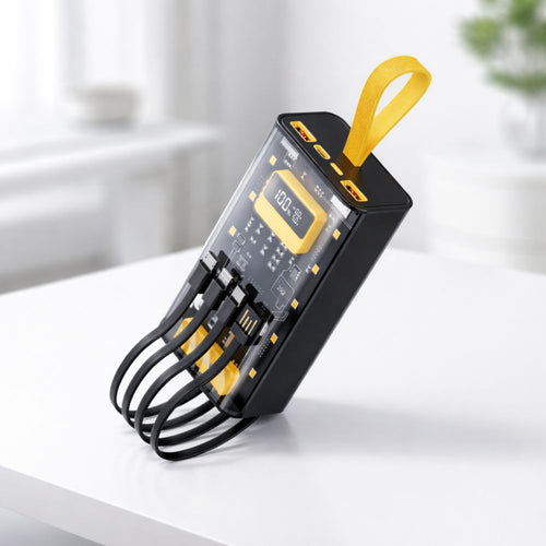 20000mAh Power Bank – Fast Charging Power Bank with Cable & Portable Charger Green Lion