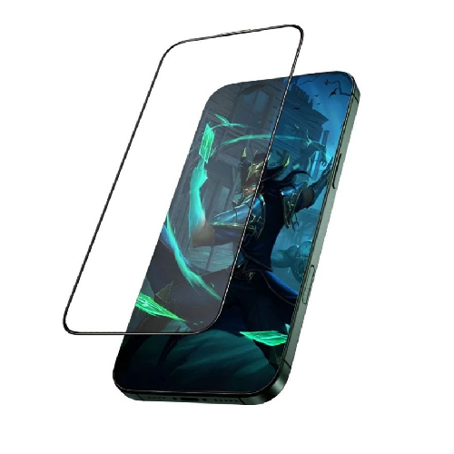 Green Lion 3D Silicone Plus Advanced Privacy Edge Glass for iPhone 16 Pro - Black