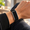 Porodo TrackFit Screenless Smart Fitness Band with Nylon Strap – Black & Orange