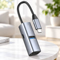 Powerology Aluminum Mini USB-C Hub with 4K HDMI, USB 3.0 & 100W PD