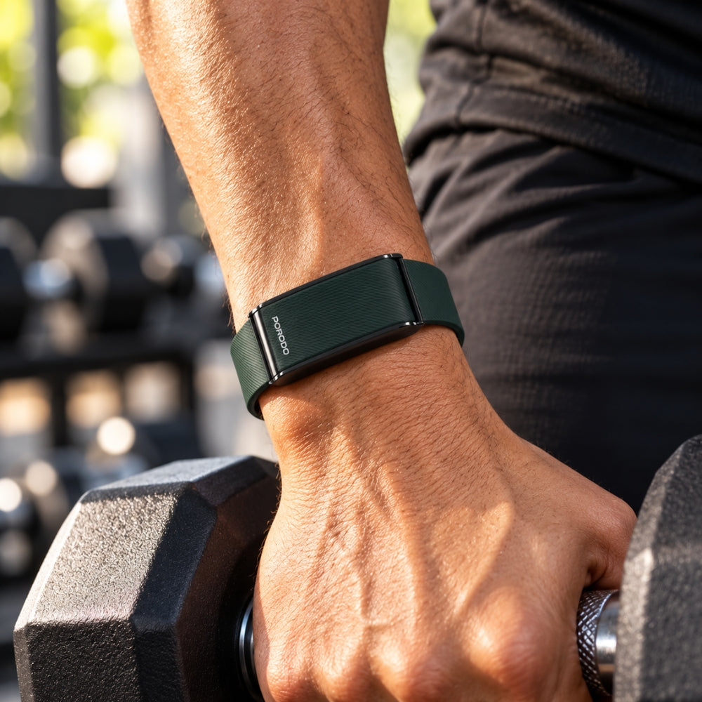 Porodo Trackfit Screenless Smart Fitband with Heart Rate & SpO2 – Green
