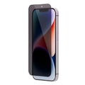 Levelo Privacy Black Edition Silicone Edge Tempered Screen Protector For Iphone 14 Plus / 13 Pro Max 6.7"