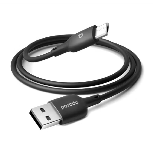 Porodo Blue PVC Micro Cable 1m/3.2ft, USB-A to Micro