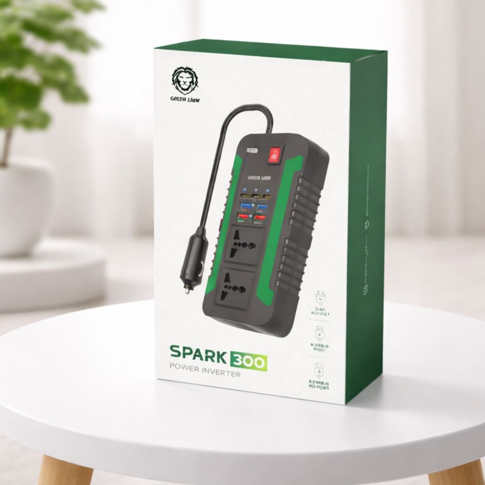Car Power Inverter 300W – AC Converter Green Lion