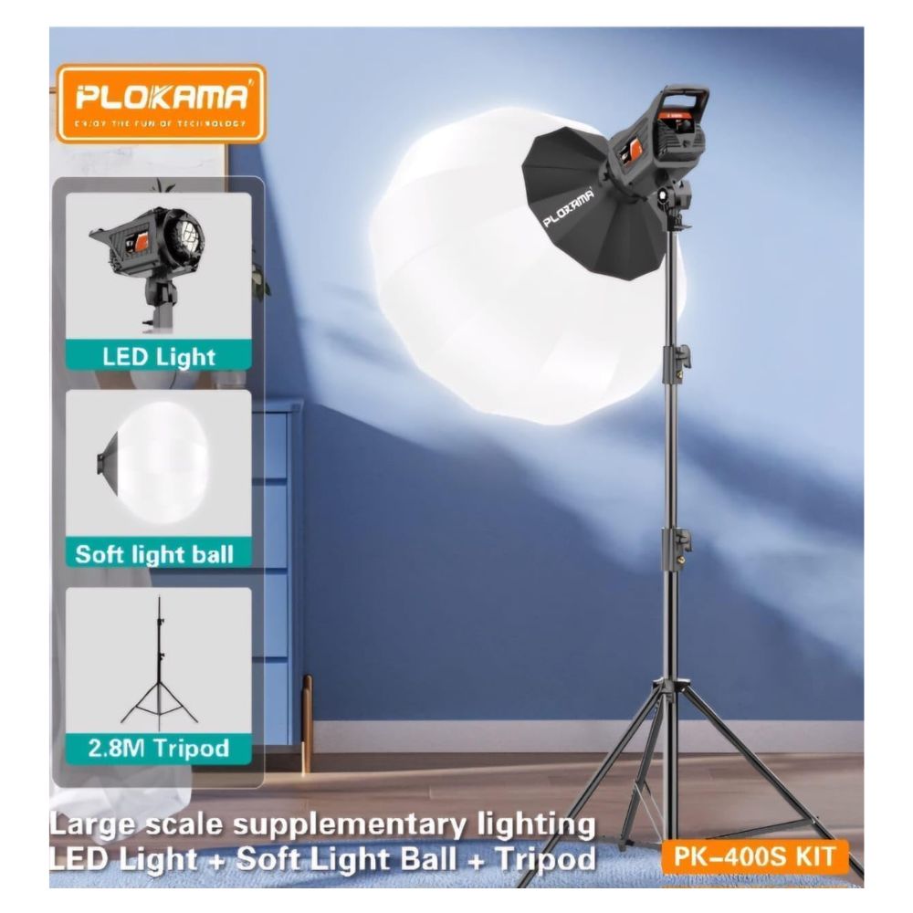 Plokama PK-400S Video Light Kit for Photography