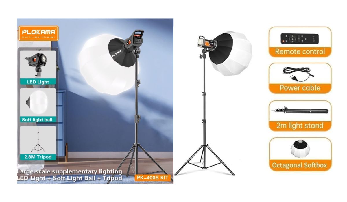 Plokama PK-400S Video Light Kit for Photography