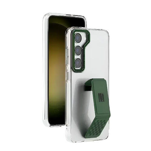 Levelo Morphix Clara S23 Pro Gripstand Back Case-Green