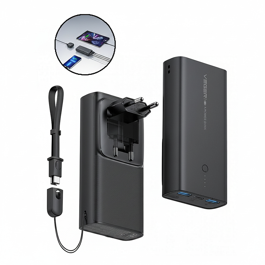 Veger Power Bank & Wall Adapter Combined ACE100