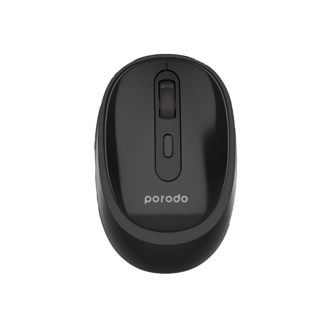 PD-W24KBPTM-BK Porodo Wireless 2.4G+BT Keyboard with Pen/phone Tray and Mouse - Black