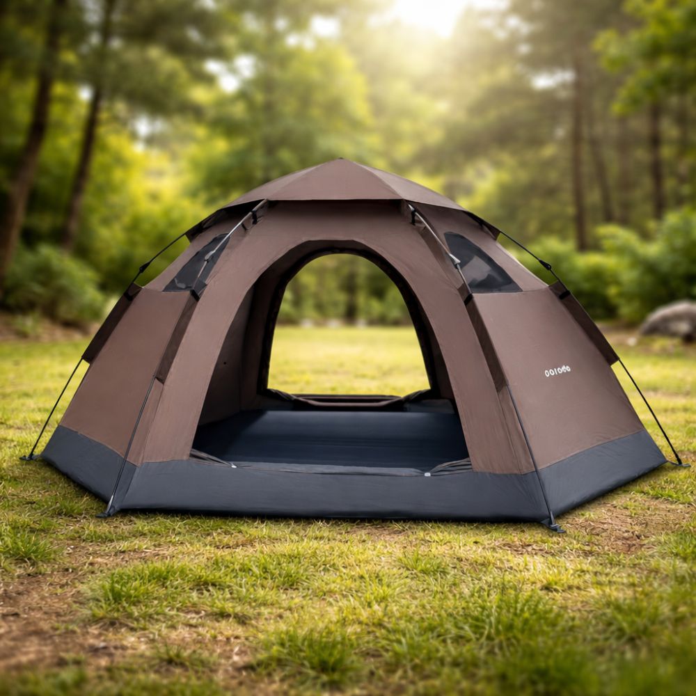 Porodo Lifestyle Automatic Camping Tent - Light Brown