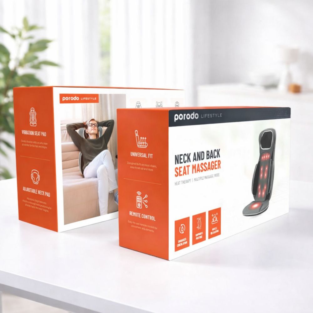 Porodo Lifestyle Neck and Back Massager - Dark Grey