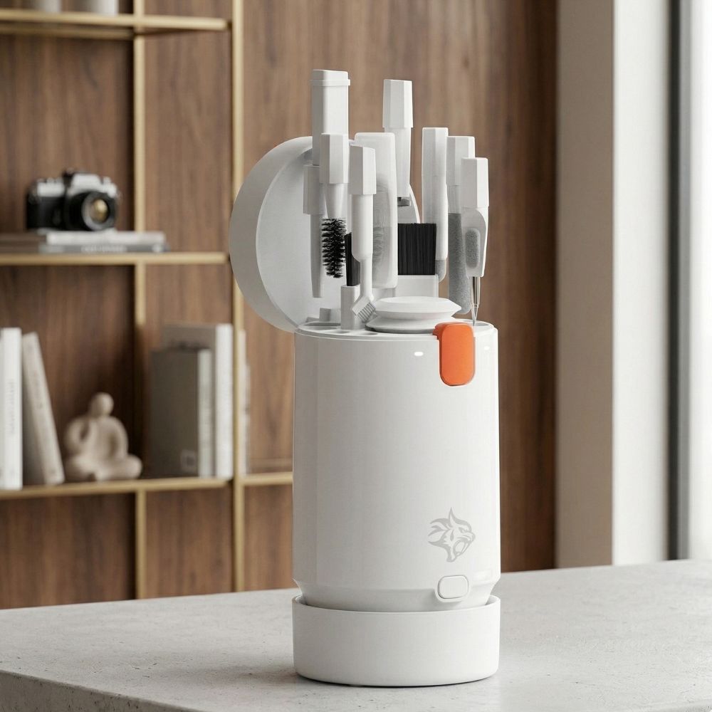 Porodo Gaming 21-IN-1 Cleaning Kit with Vacuum Function - White PDX541