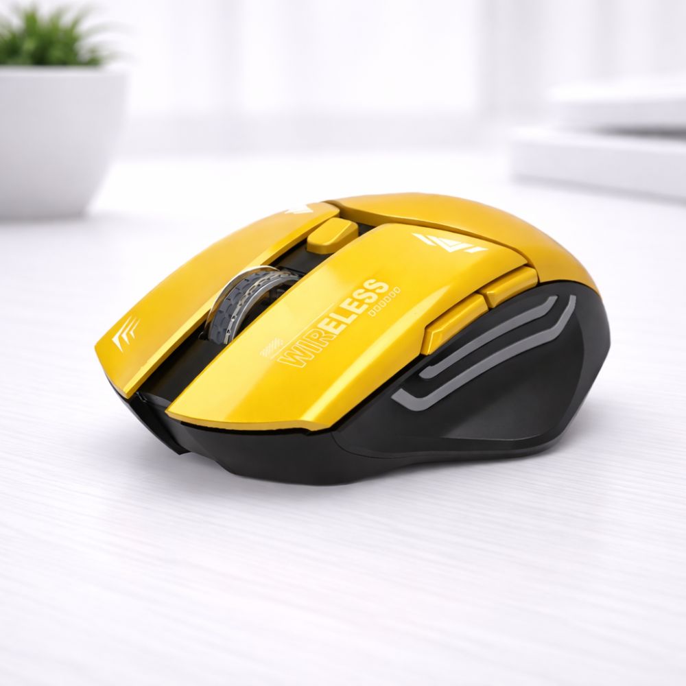 Porodo Gaming Wireless Mouse Dpi 1600 - Yellow PDX323-YL