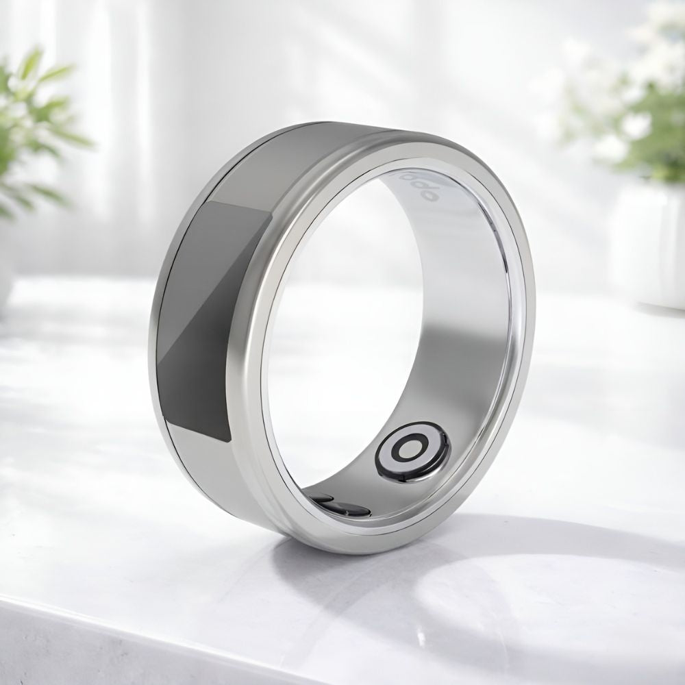 PD-SRT9-SL Porodo Smart Wearable Ring with Touch Function - 9(19.1MM) - Silver