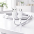 PD-CBL0001-WH Porodo Usb-a to Type-c Durable Charging Cable - White