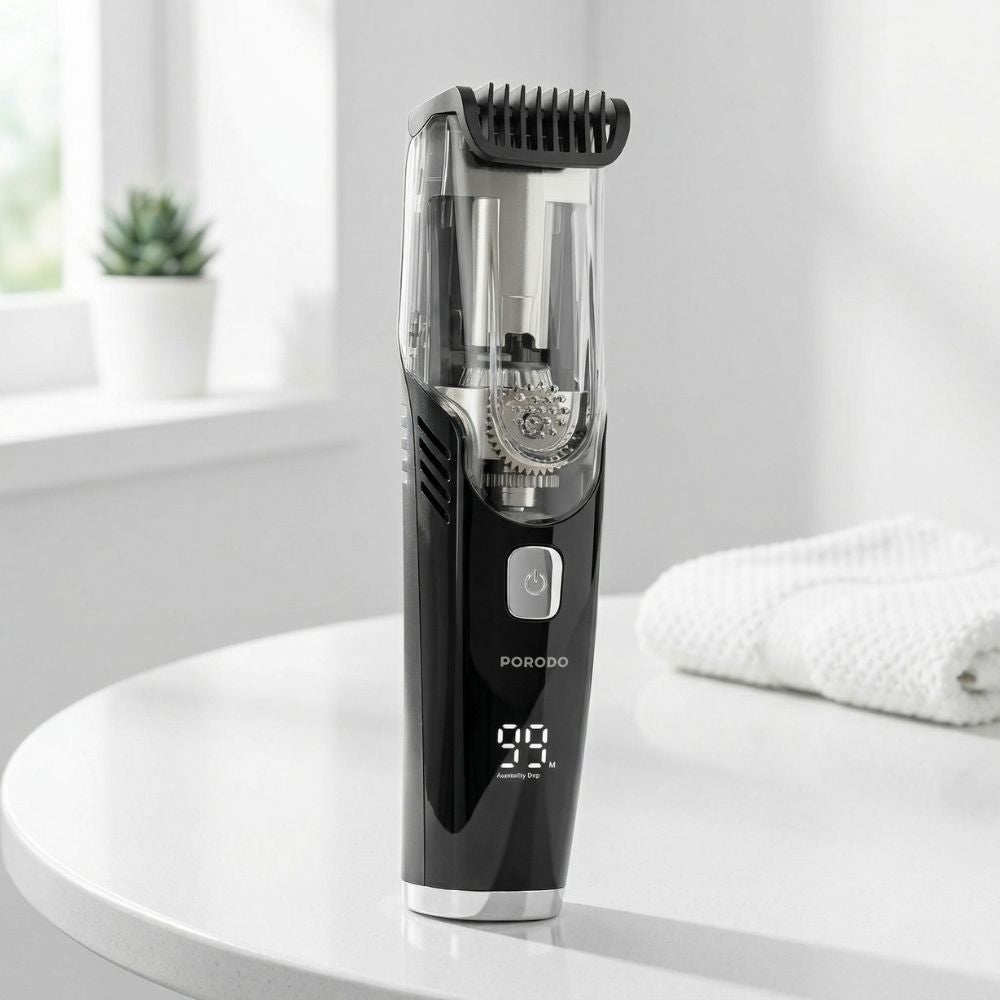 Porodo Lifestyle Air Suction Beard & Body Trimmer