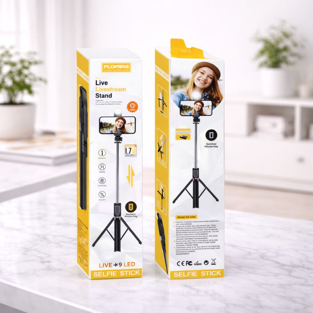 Plokama LIVE-K9 Selfie Stick with LED