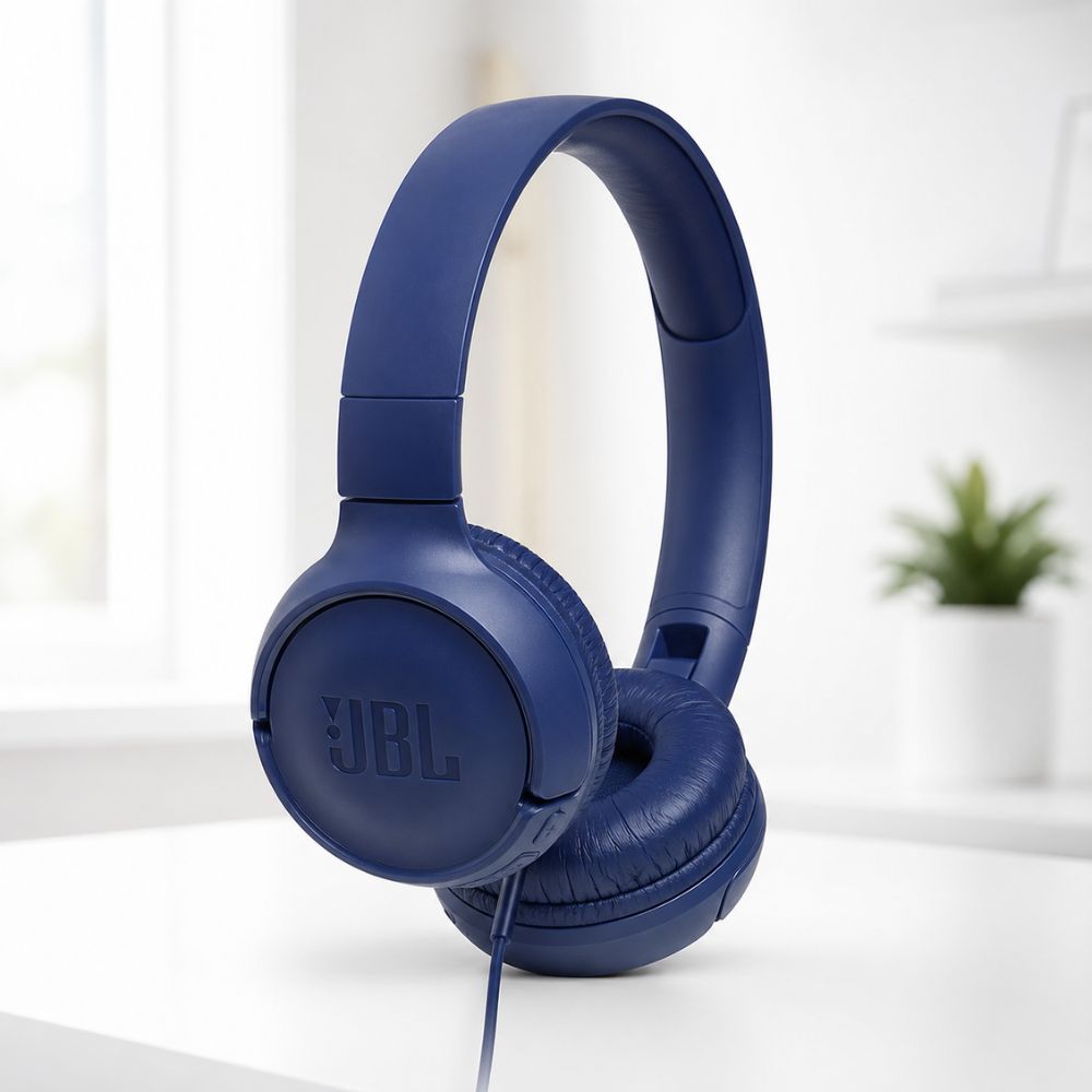 Jbl T500 Wired On-ear Headphones-blue