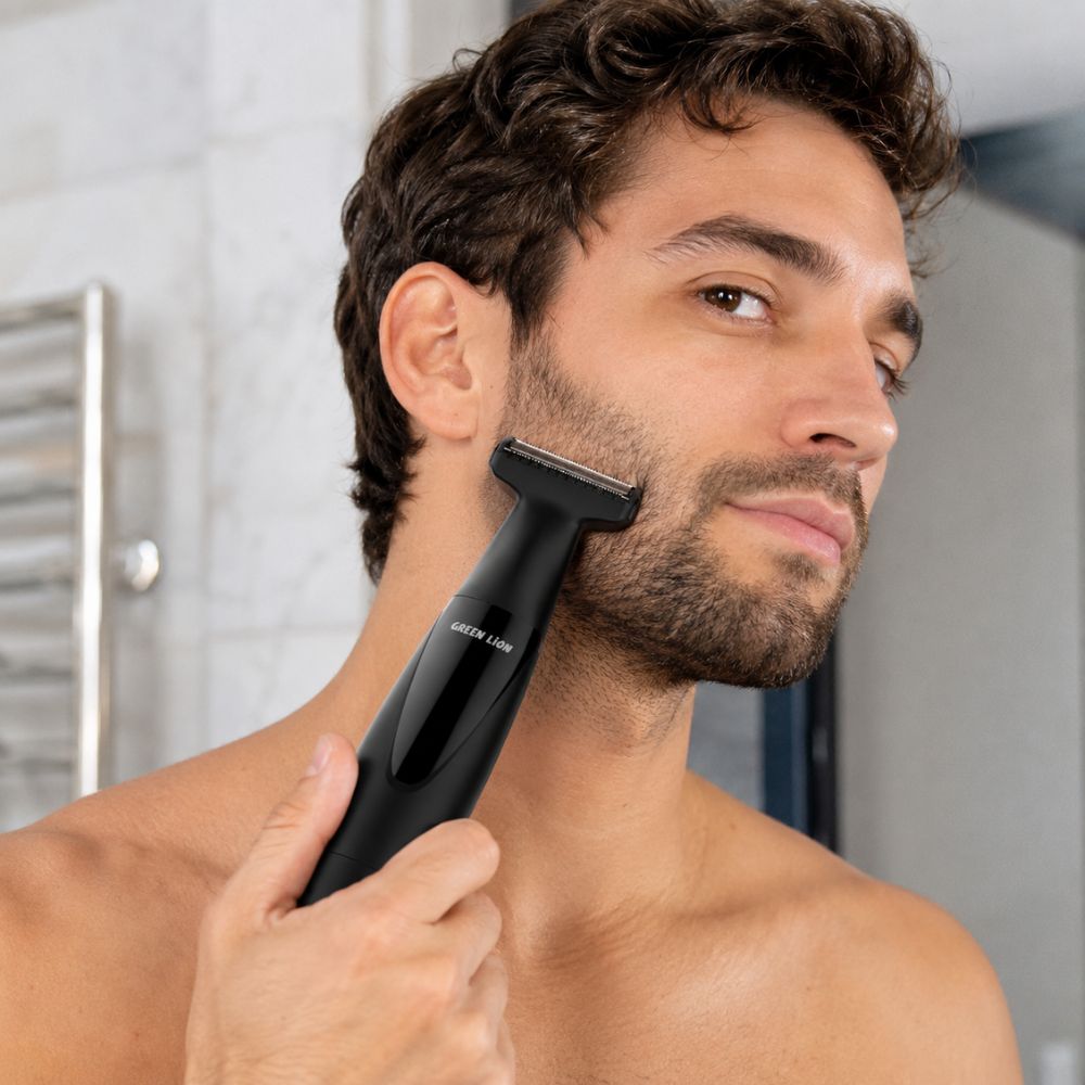 Green Lion One Blade Beard Trimmer-black