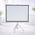 Green Lion Portable Projection Screen with Tripod Stand 72 "- Mate White