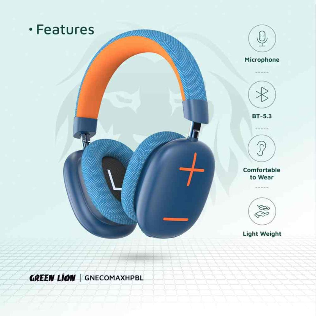 Headphones – Gnecomaxhpbk Green Lion Echo Max Headphone - Black