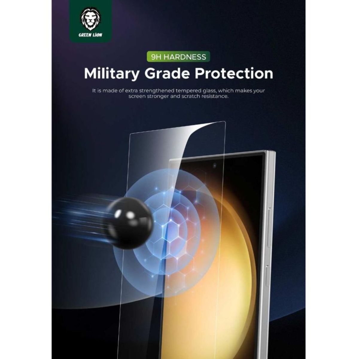 Screen Protector – Green Lion 3D UV Glass High Definition Tempered Glass for S24 GN9HUVGLS24CL