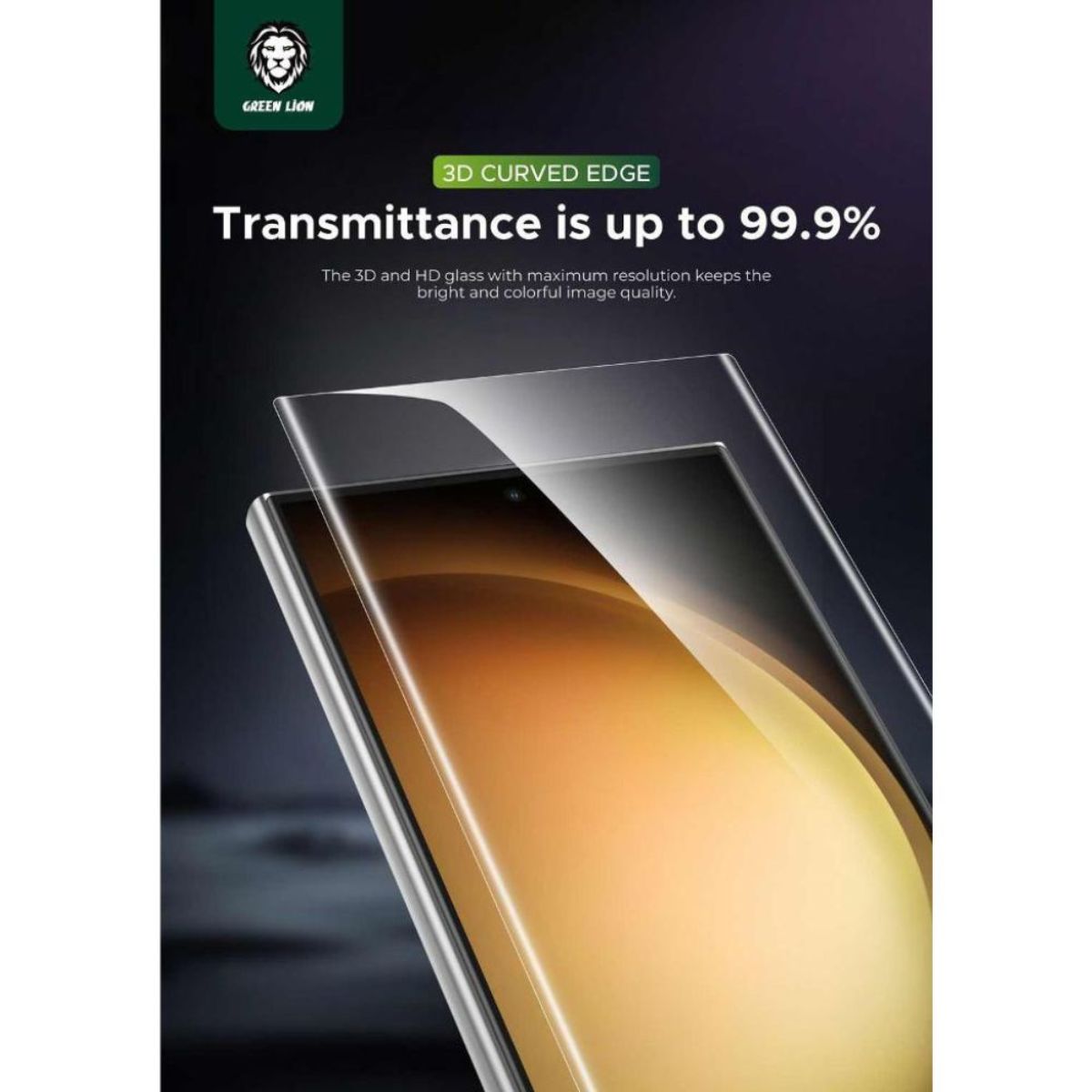 Screen Protector – Green Lion 3D UV Glass High Definition Tempered Glass for S24 GN9HUVGLS24CL