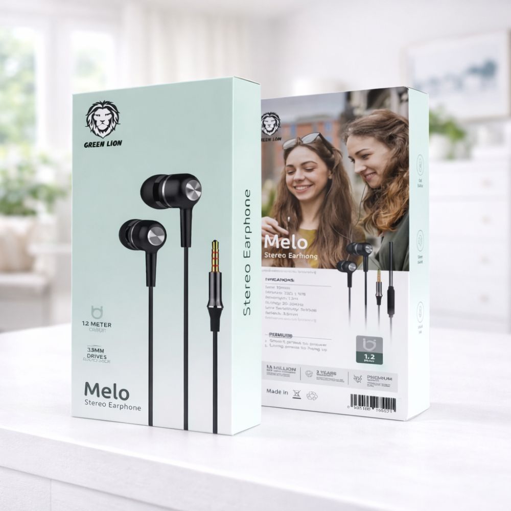 Earphones – Gnmlsteearpbk Green Lion Melo Stereo Earphone