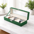 Smartwatch – Green Lion Classic Watch Box 6 Slots with Glass - Green