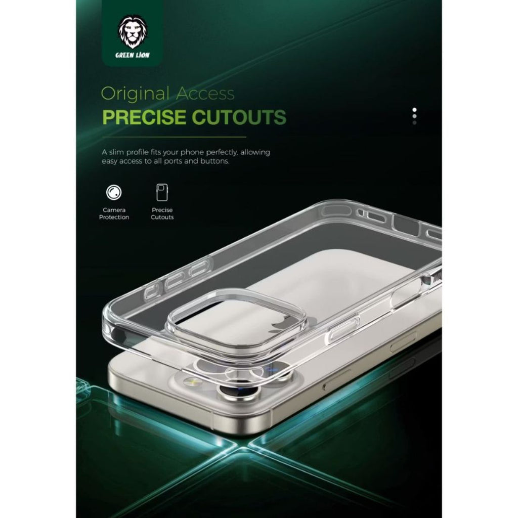 Green Lion Crystal Clear Case for Iphone 16 PRO GNCRYC16PCL