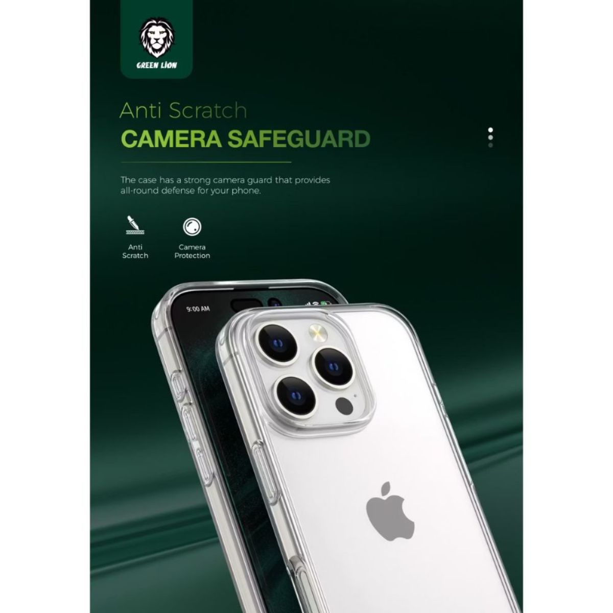 Green Lion Crystal Clear Case for Iphone 16 PRO GNCRYC16PCL