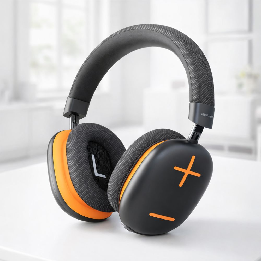 Headphones – Green Lion Echo Max Headphone - Black & Orange