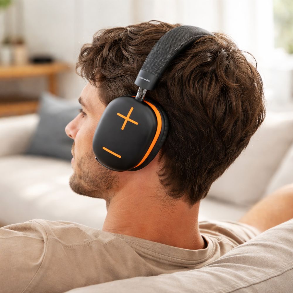 Headphones – Green Lion Echo Max Headphone - Black & Orange